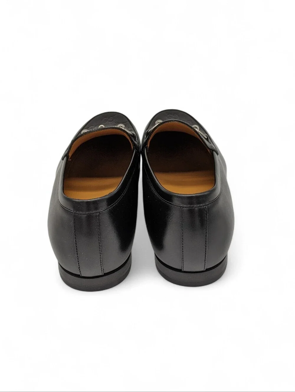 Gucci Mens Silver Jordaan Loafers Size 10.5 Us (10 Gucci) New With Box